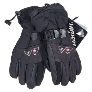 Rawik Black Gloves Youth XL Drypel Waterproof Skiing Snow‎ Boarding Winter Kids
